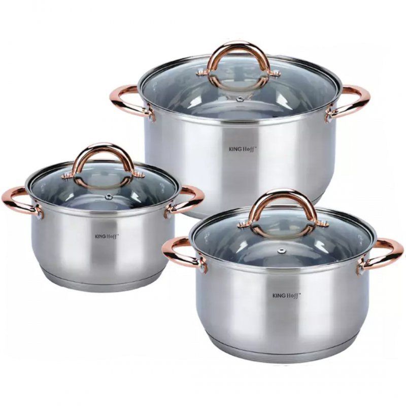 Zestaw garnków Kinghoff stalowych KH-1762 6 elementów 1szt