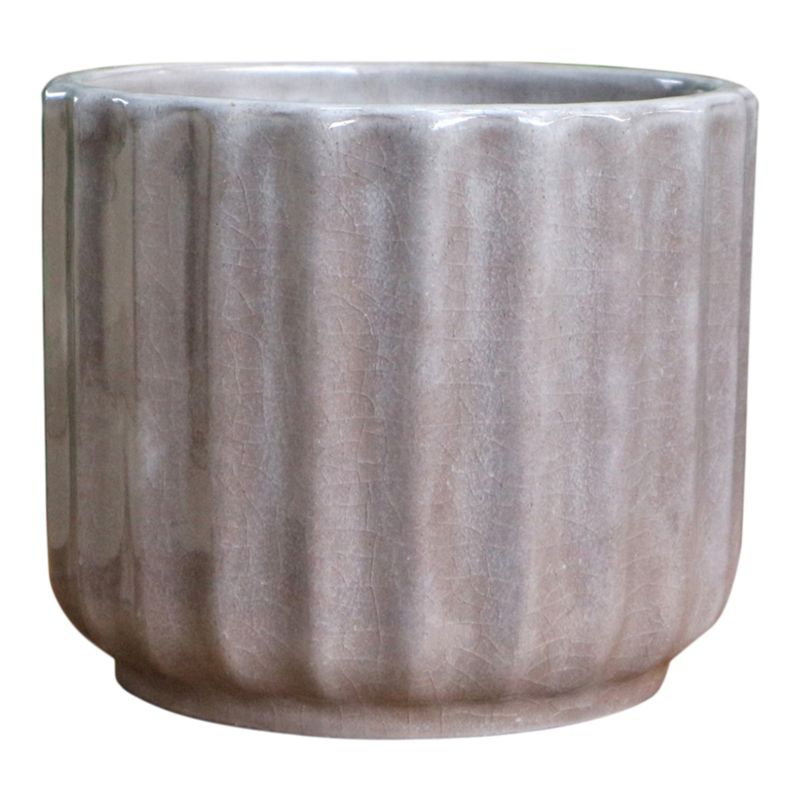 Doniczka ceramiczna Verve 14 cm srebrnoszara