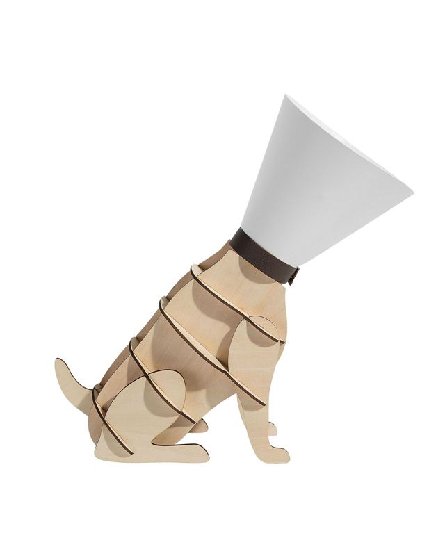 Lampa stołowa Isna Jasne drewno Biały 1szt.