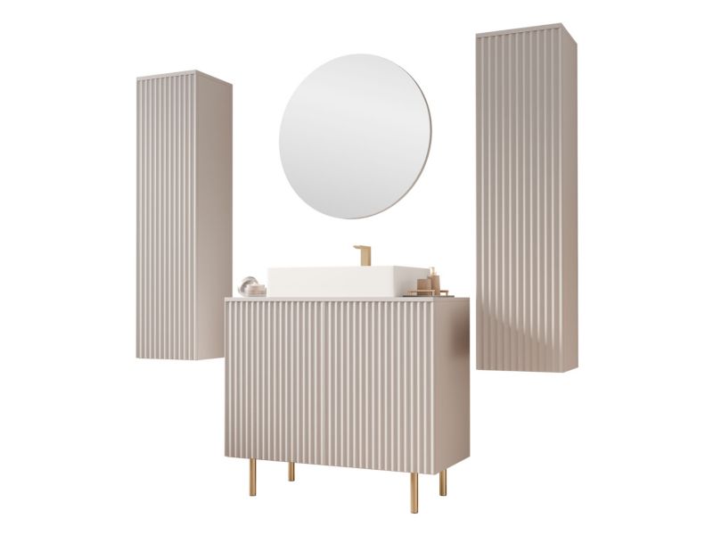 Meble łazienkowe MIRJAN 24 Nubia IV kaszmir 1 kpl.