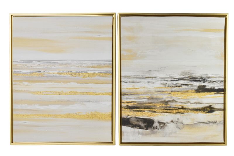 Obraz z tworzywa INGA 40x50 cm złoto-czarny 2 szt.