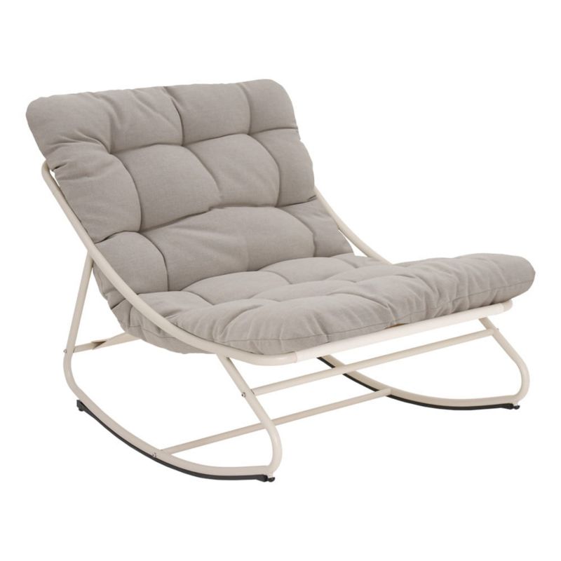 Fotel bujany Mirpol Cloud ogrodowy z poduszkami beżowy 1 szt.