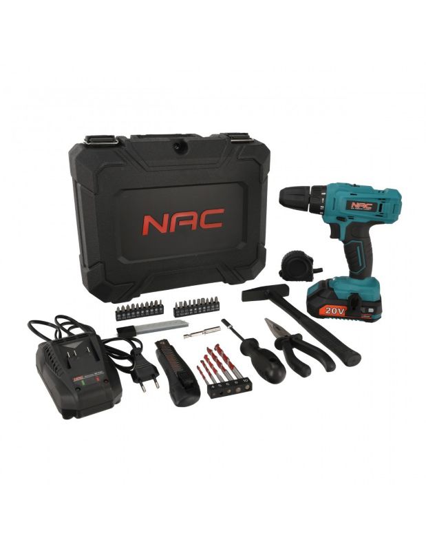 Akumulatorowa wkrętarka NAC CDB-1-LI-20V-TS 1szt.