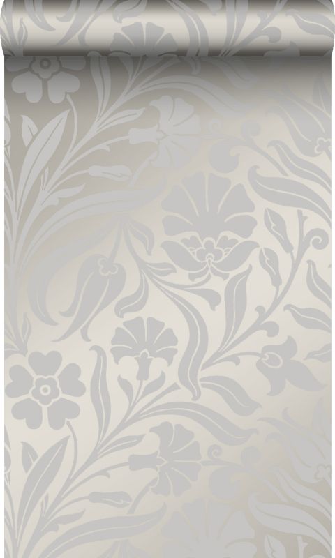 Tapeta Origin Wallcoverings kwiaty fioletowym 53 cm x 10.05 m - 1 rol.