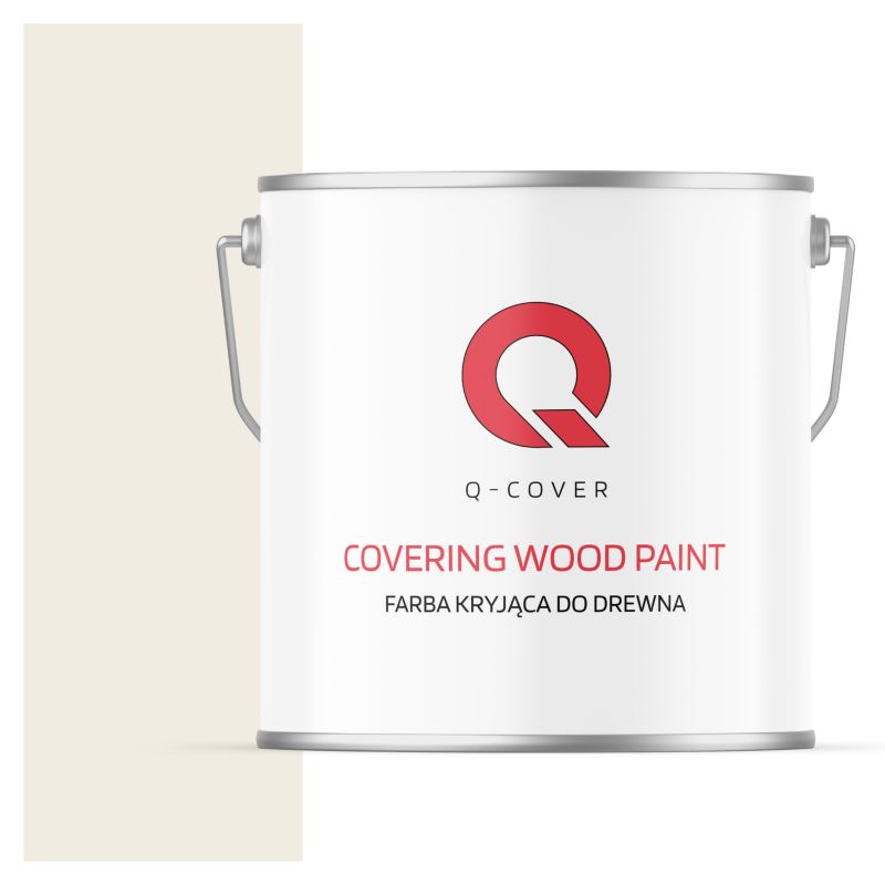 Farba Kryjąca do Drewna Q-Cover Biały Alpejski RAL9010 Satyna 5L