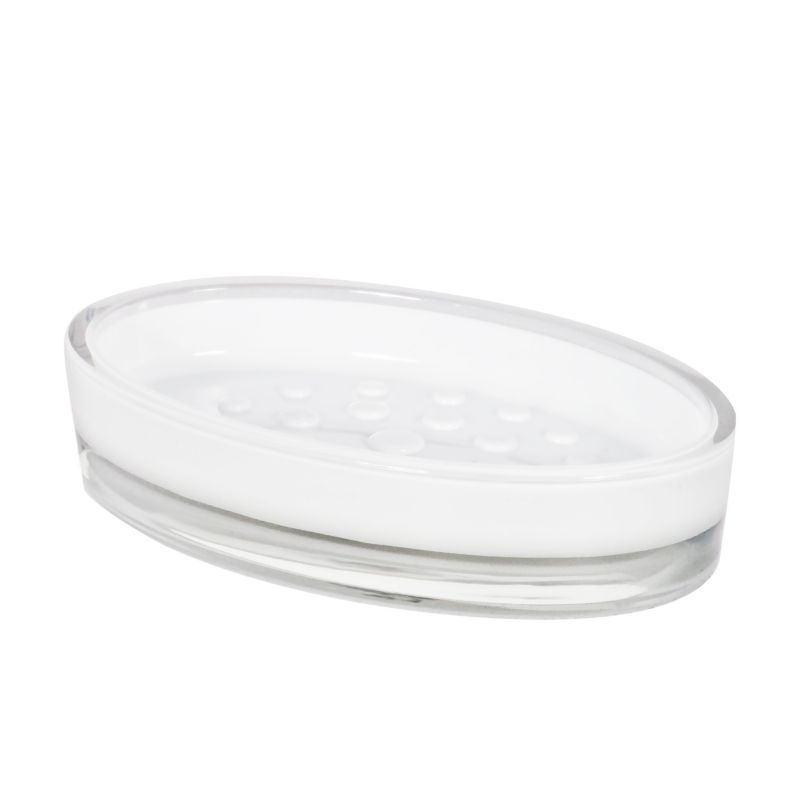 Mydelniczka łazienkowa Rodeno biała akryl 1 szt.