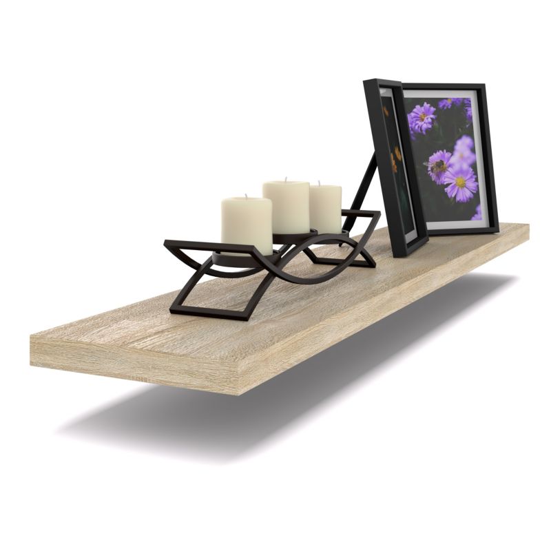 Półka Wisząca Stiv-Meble Połka Ścienna 80 Cm Dąb Sonoma Na Książki Zdjęcia 80X15X1,8 Cm 1 Szt.