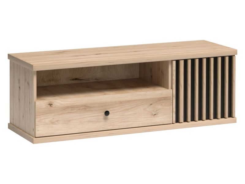 Szafka RTV MIRJAN 24 Cali C-7 artisan + czarny / lamele artisan 1 szt.