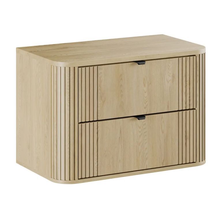 Szafka pod umywalkę Comad OVALIA CREMONA 2S 80cm dąb cremona z blatem 1 szt