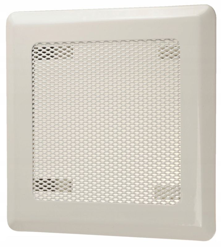 Kratka FEINZ Wentylacyjna Kominkowa Metal 16X16Cm Biała 1 szt.