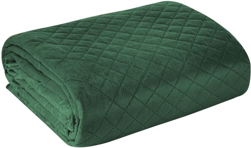 Narzuta Eurofirany Luiz 220 x 240 cm ciemnozielona