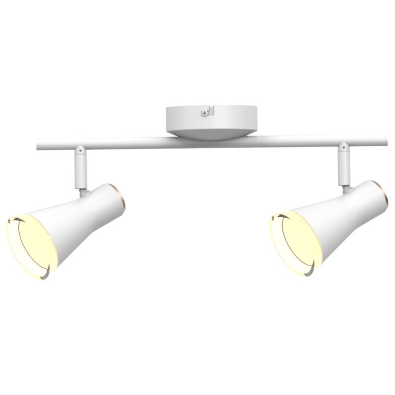 Lampa sufitowa Polux Berg biała LED 8.4W 3000K 850lm wym: 17 x 40 x 10 cm - 1 szt.