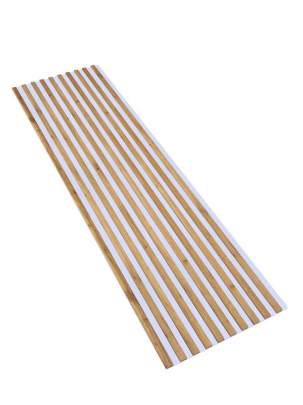 Lamele Ścienne na Białym Filcu SunWood 275x58cm Panel Dekoracyjny Dąb Wotan 1 szt.