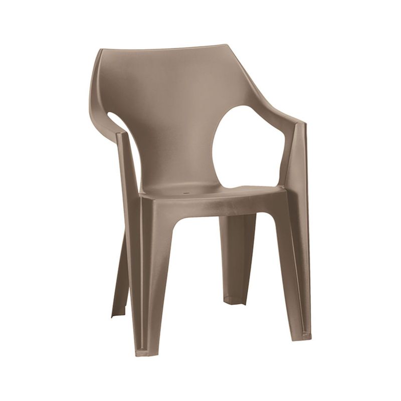 Krzesło ogrodowe Dante Keter niskie oparcie - Cappucino