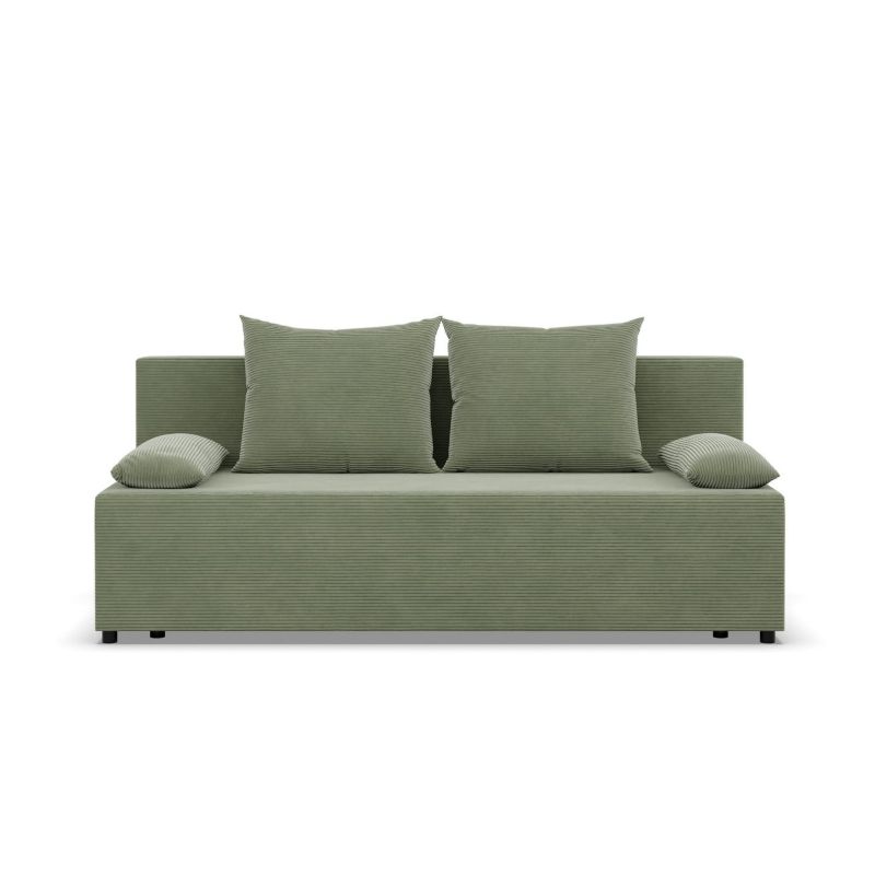 Kanapa TYLETEGOTU rozkładana VISTA sztruks oliwkowy 1 szt