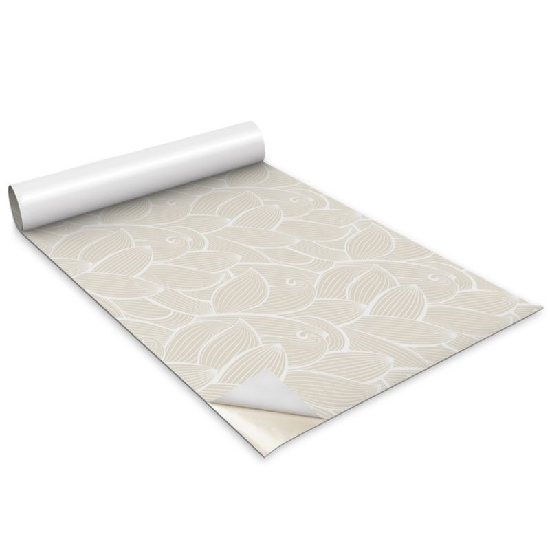 Okleina Meblowa Wallfluent 100x50 cm Linearne liście Folia Na Meble I Szafki 1 rol.