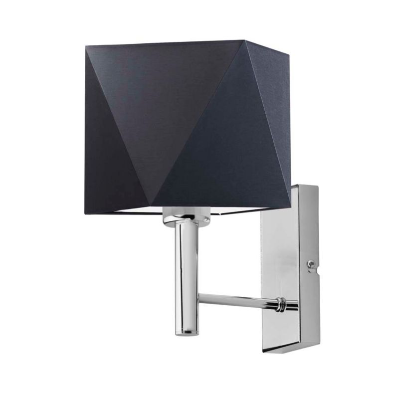 Kinkiet Volta Light Factory Grand czarny/chrom Abażur 1xE27 1szt.