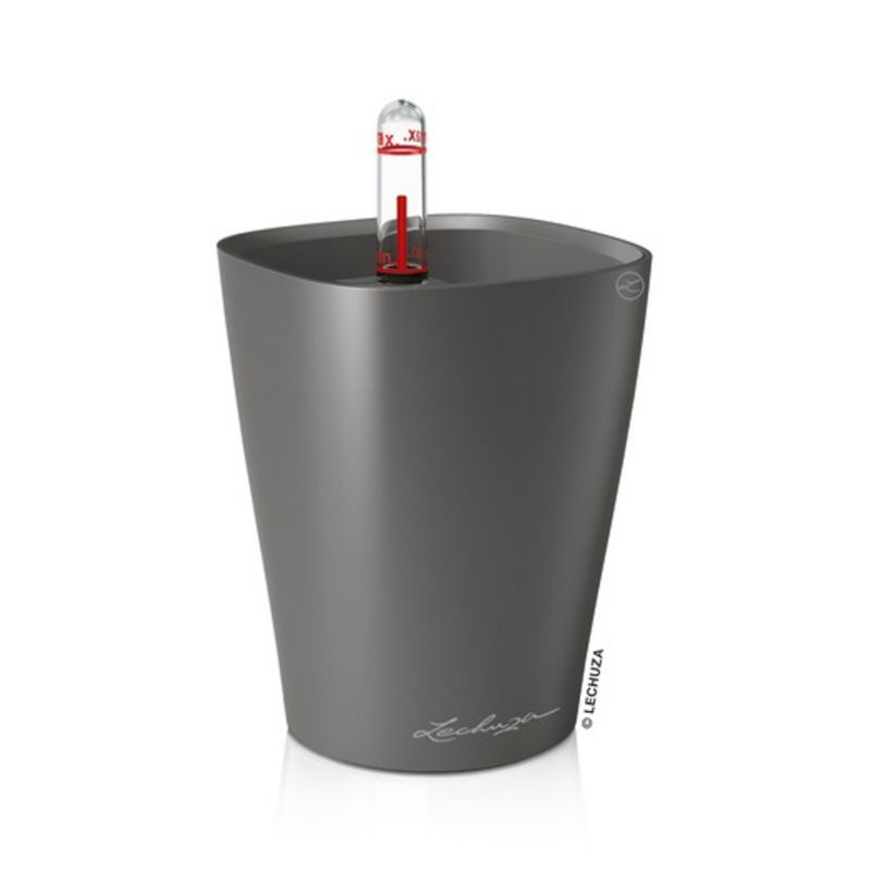 Doniczka Lechuza Do Domu Ogrodu Mini-Deltini Antracyt Metalik 1 szt