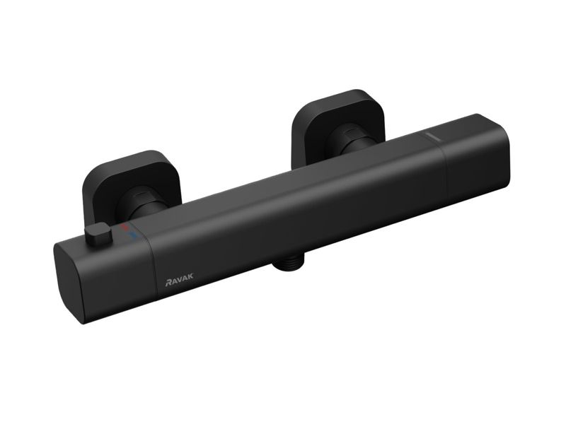 Bateria prysznicowa naścienna Ravak 10 Free Termo TD F 033.20 czarna 1 szt