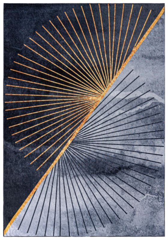 Dywan Nowoczesny Toscana 40810 Mazovia 80 x 150 cm szary, złoty 1 szt.