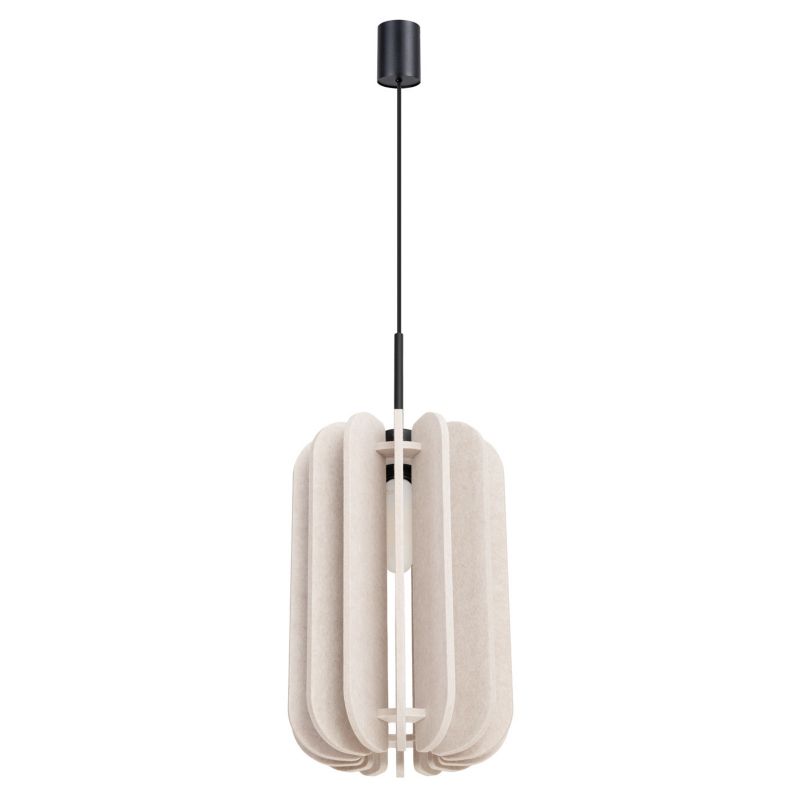 Lampa sufitowa filcowa Sollux Lighting MULA beżowa 1xE27x40W IP20 - 1 szt