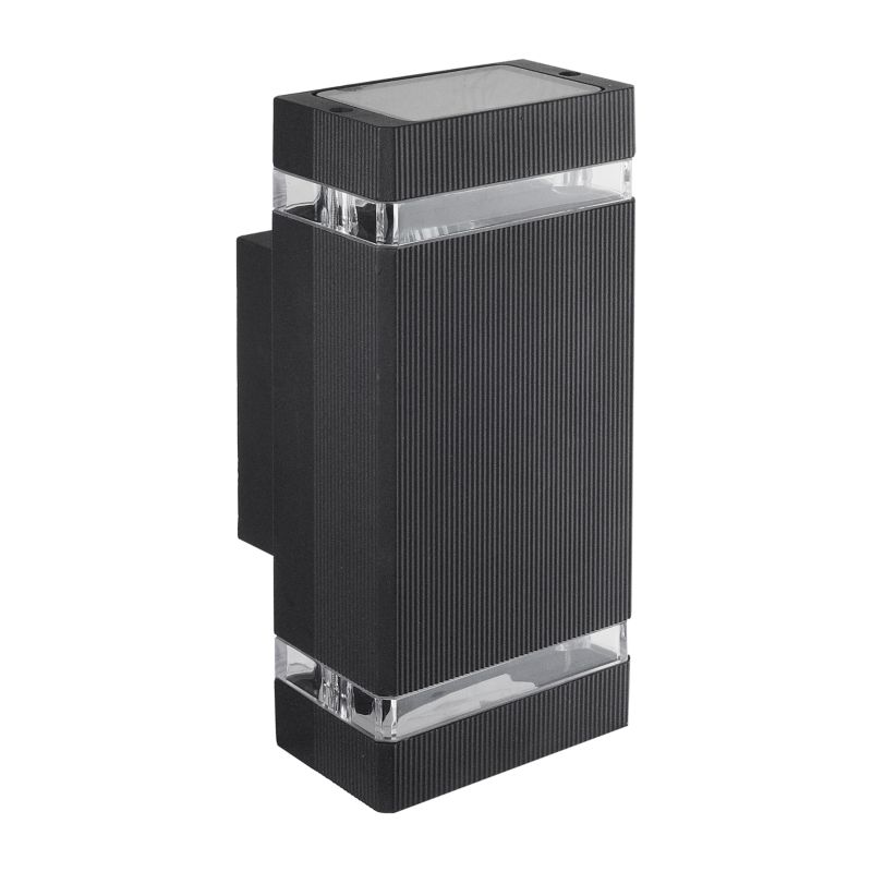 Oprawa architektoniczna podwójna GU10 LED MasterLED Hana 23cm IP65 120st kinkiet lampa antracytowa 1 szt.