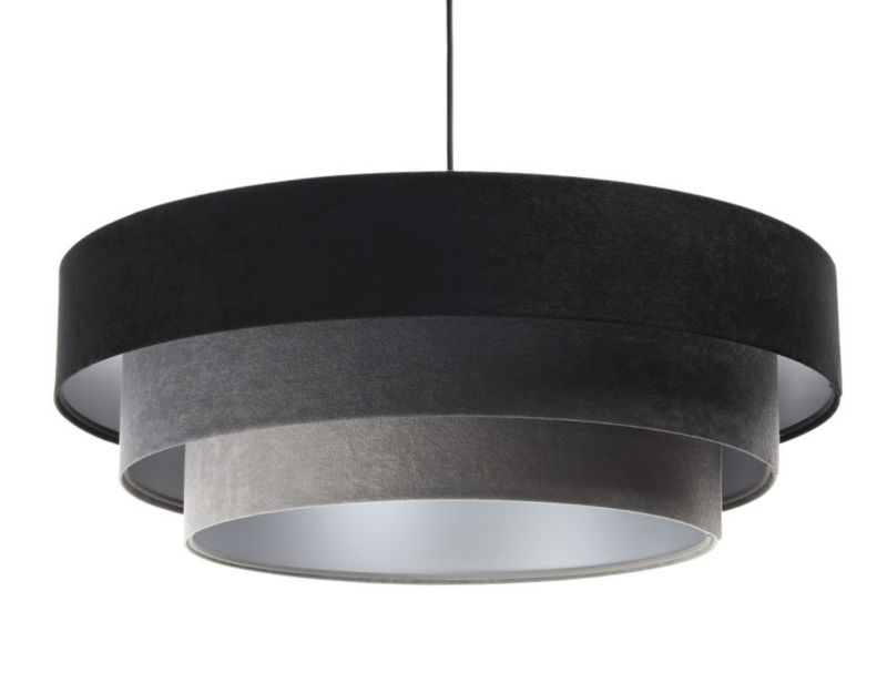 Lampa Bps Koncept wisząca TRIO MIX czarna/szara/srebrna 1 szt