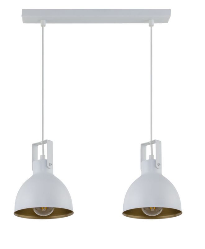 Lampa wisząca Sigma Lighting Mars 6156 biało-złota dekoracyjna 2xE27 x 1 szt.