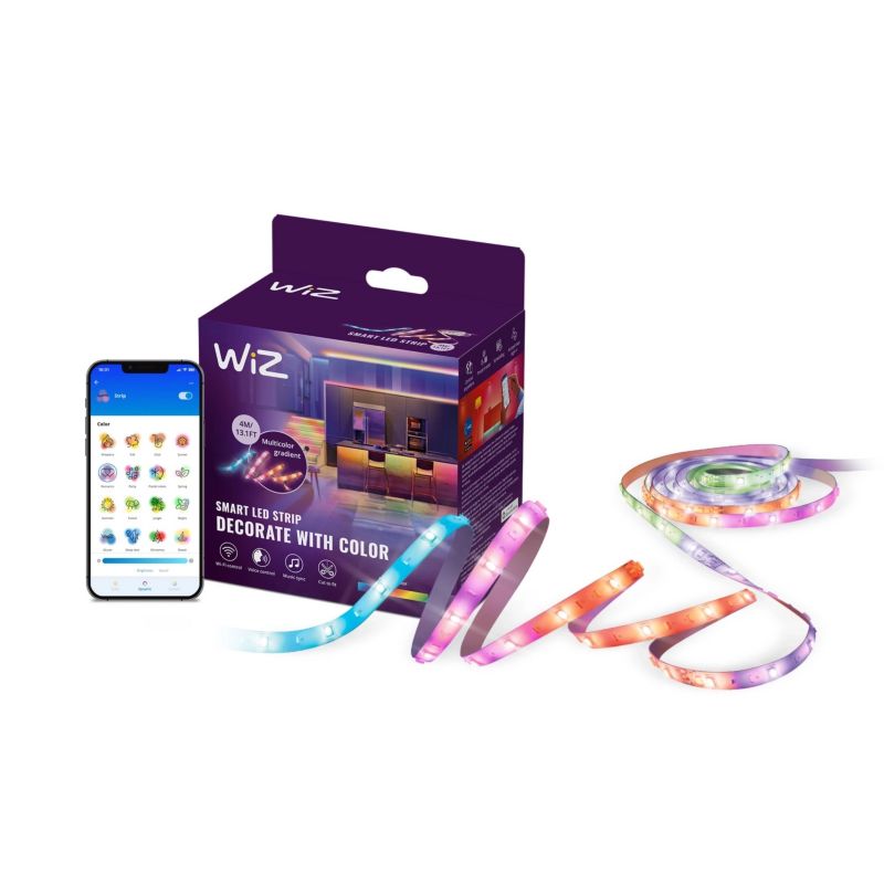 Taśma LED WiZ Pasek 10,2W RGBIC 4m Inteligentna Smart WiFi Bluetooth 1 szt.