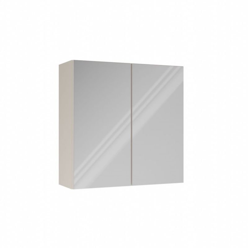 Szafka Łazienkowa Topeshop Wisząca Z Lustrem Nad Umywalkę Pola 2DL 2 Drzwi Kaszmir 22x60x60 cm 1 szt.