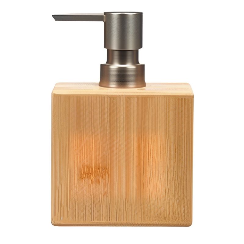 Dozownik Do Mydła Berilo Bambusowy 5,8X9,7X15 Cm 1Szt.