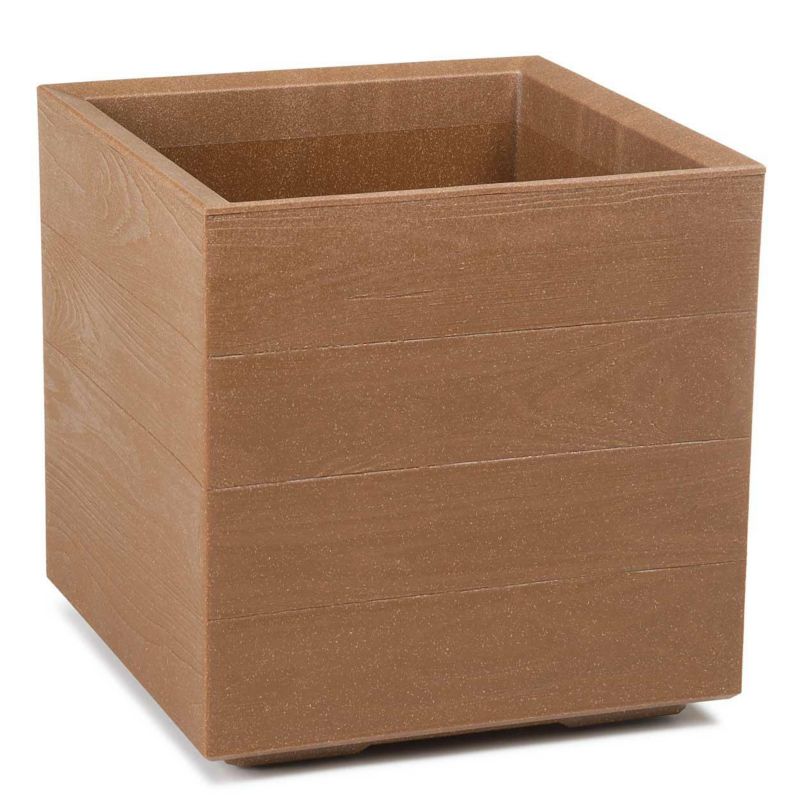 Donica HowHomely Tworzywo ECO Brązowe 39x39 cm 1 szt.