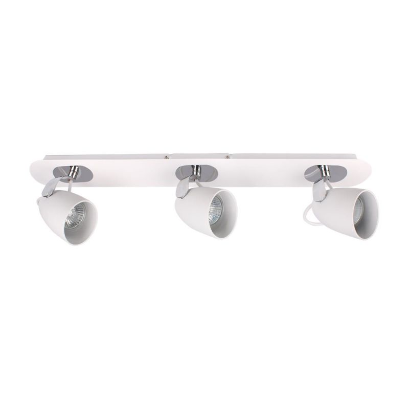 Lampa sufitowa wisząca Italux Oxford 1254 chromowana biała nowoczesna 3xGU10 x 50W 1 szt.