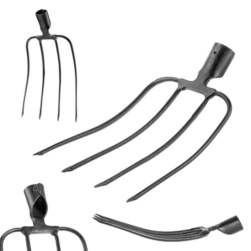 Widły KADAX 4-Zębne Gospodarcze Ogrodowe Do Siana Obornika Stalowe Bez Trzonka 1szt.