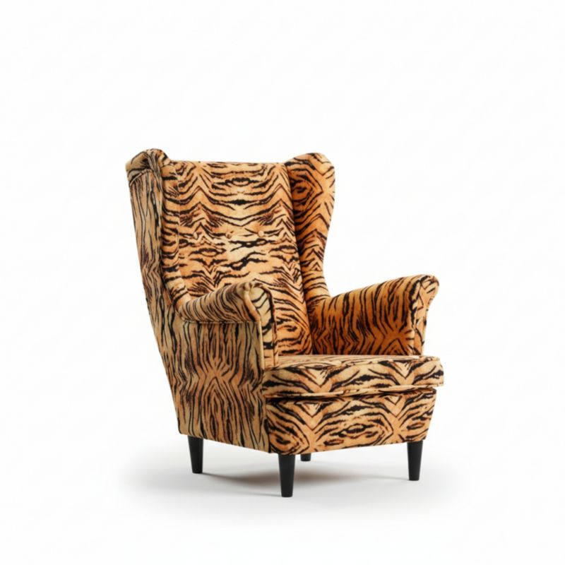 Fotel uszak Tiger Design wzór Collection premium Ari Print Family Meble 1szt.