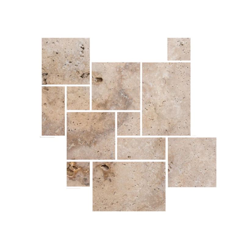 Trawertyn Antyczny Antique Classic Mix Tiles Roman Opus 1kpl 0,742m2 Komplet Rzymski 1 kpl