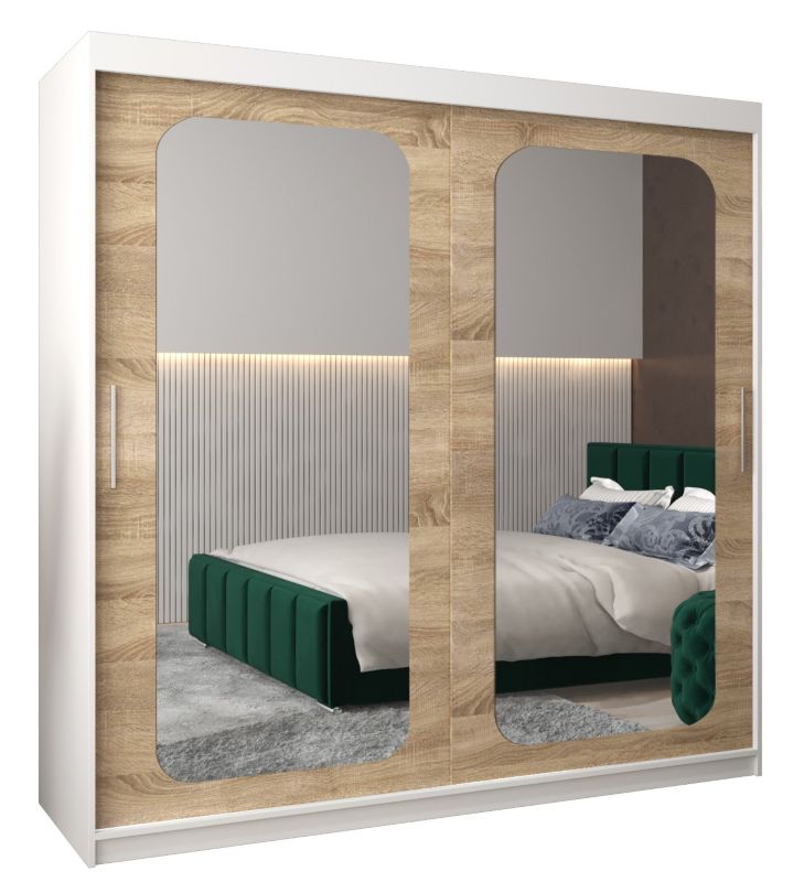 Szafa przesuwna Garderoba Abiks PROMO T3 200 biały/sonoma 1 szt.