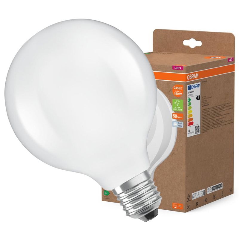 Żarówka LED Osram G125 Kula E27 11.6W 2452lm 4000K 330st Filament 1 szt.