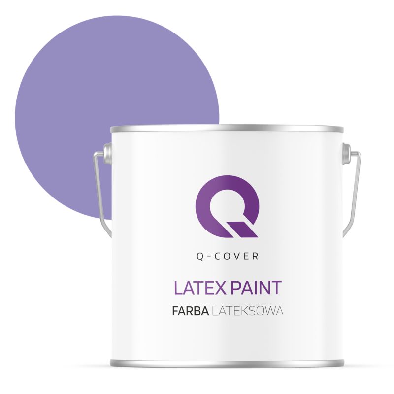 Farba Lateksowa Do Ścian i Sufitów Q-Cover Lawendowy H2629 Głęboki Mat 5L