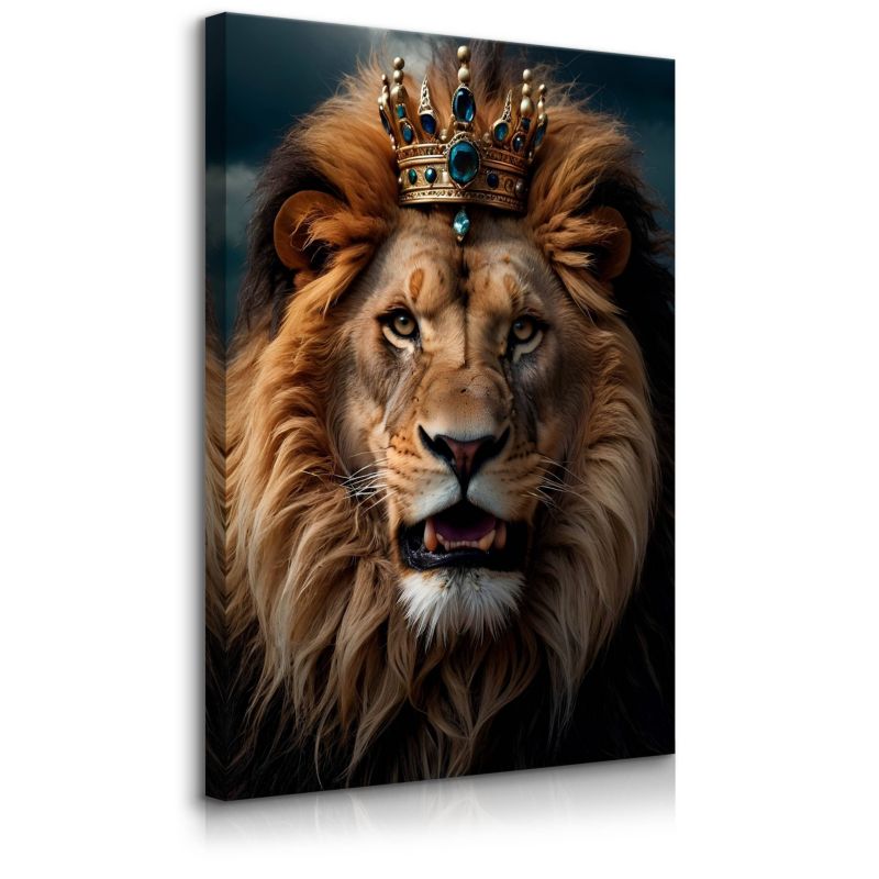 Obraz Muralo Lew W Koronie Abstrakcja 30x40 cm 1 szt.