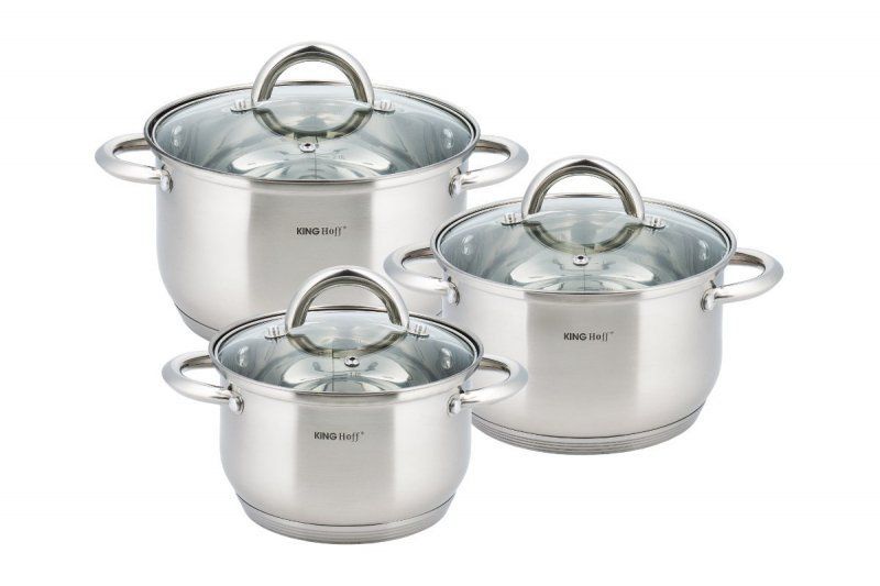 Zestaw garnków Kinghoff stalowe KH-4447 6szt