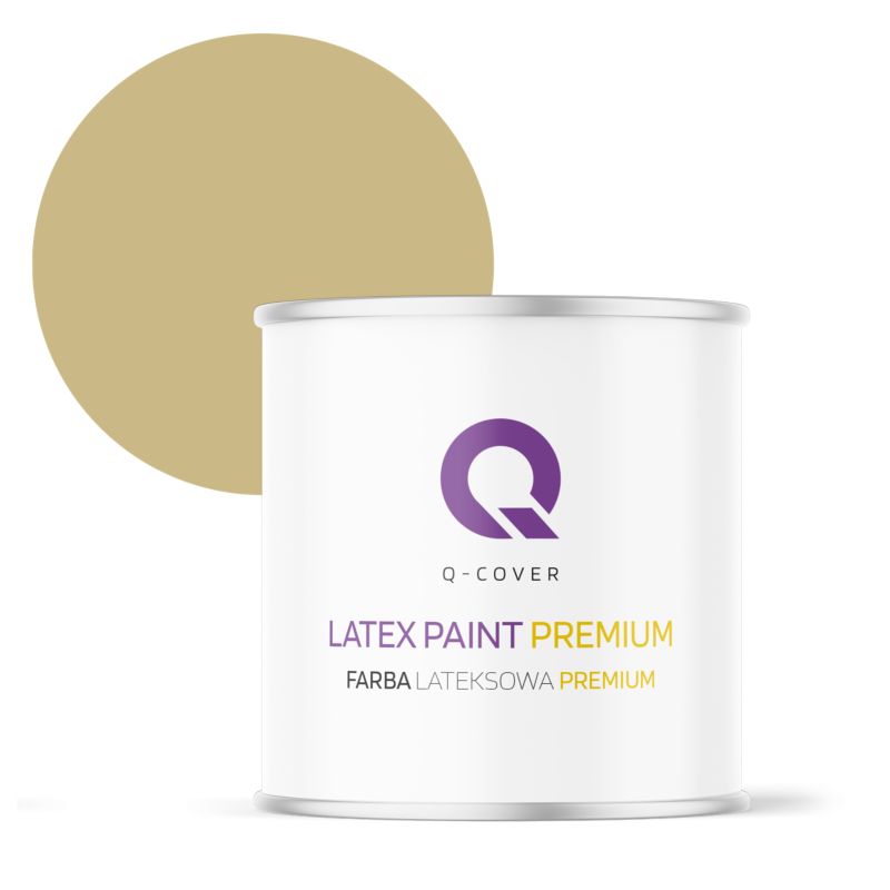 Farba Lateksowa Premium Plamoodporna do Ścian i Sufitów Q-Cover Zgniła zieleń H2348 Głęboki Mat 2L