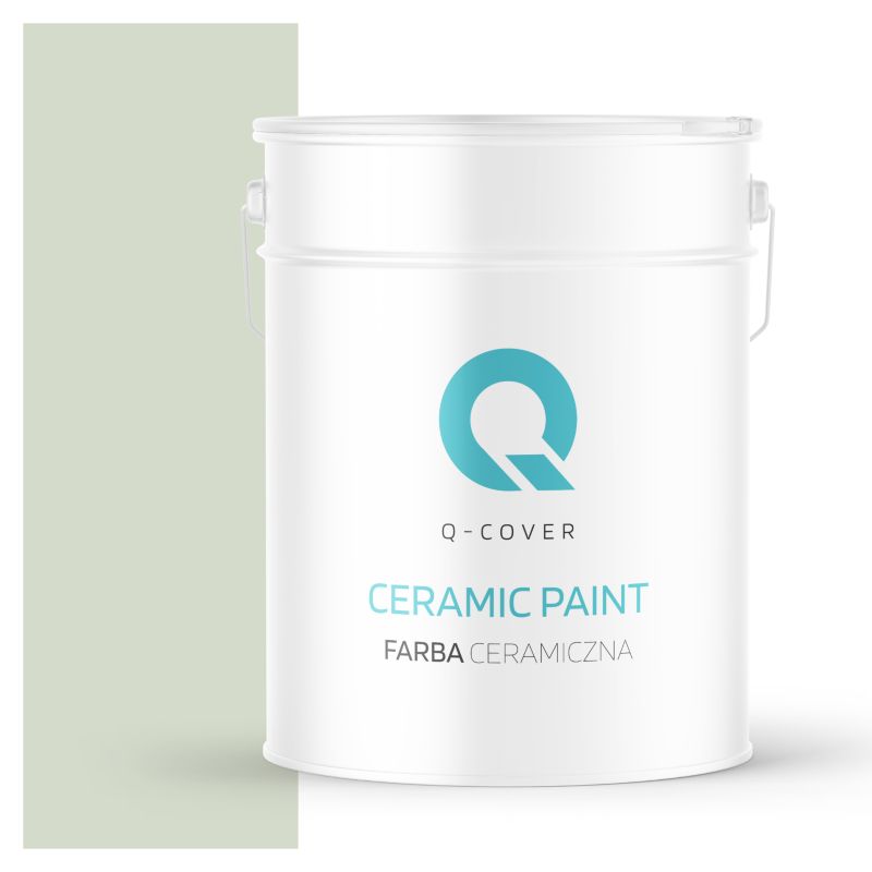 Farba Ceramiczna Do Ścian i Sufitów Q-Cover Oliwkowy jasny H2068 Głęboki Mat 10L