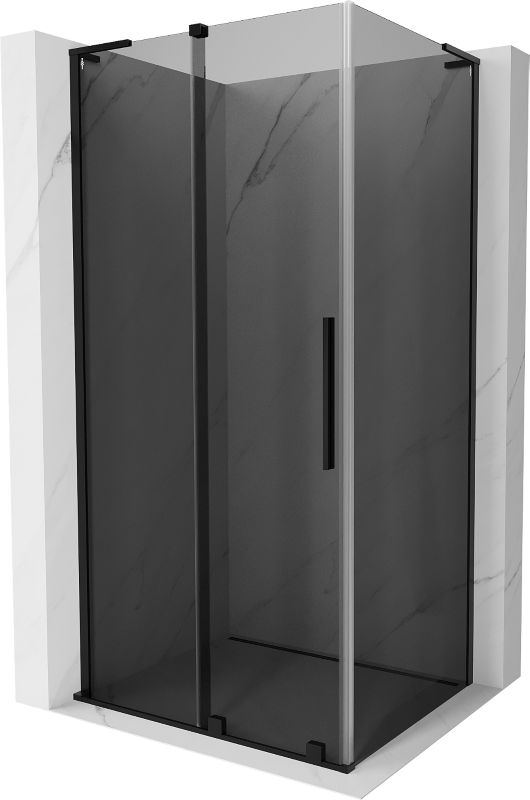 Kabina prysznicowa Mexen Velar L rozsuwana 100 x 120 cm grafit czarna 1 szt.