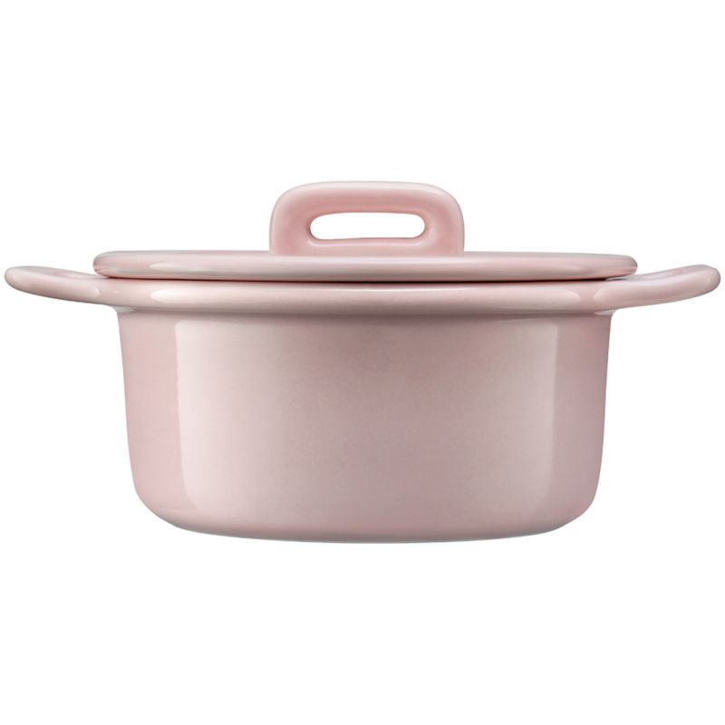 Mini naczynie ceramiczne BUYDEEM CT1002 240 ml odporne na wysokie temperatury do piekarnika i mikrofalówki różowe 1 szt.