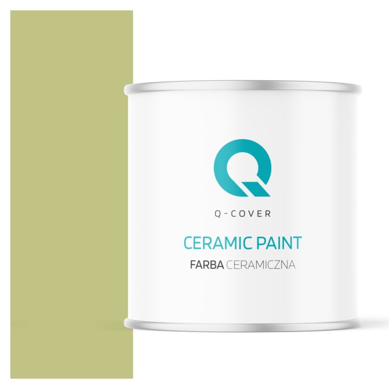 Farba Ceramiczna Do Ścian i Sufitów Q-Cover Groszkowy H2451 Głęboki Mat 2L