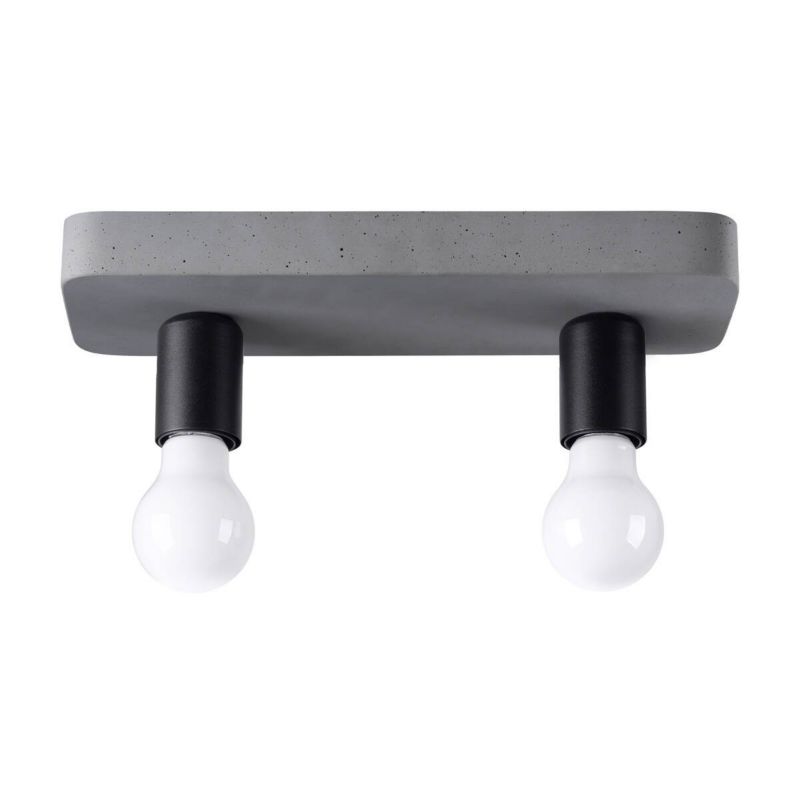 Lampa sufitowa wisząca Sollux Lighting Tavo 5262 szaro-czarna industrialna 2xE27 x 1 szt.