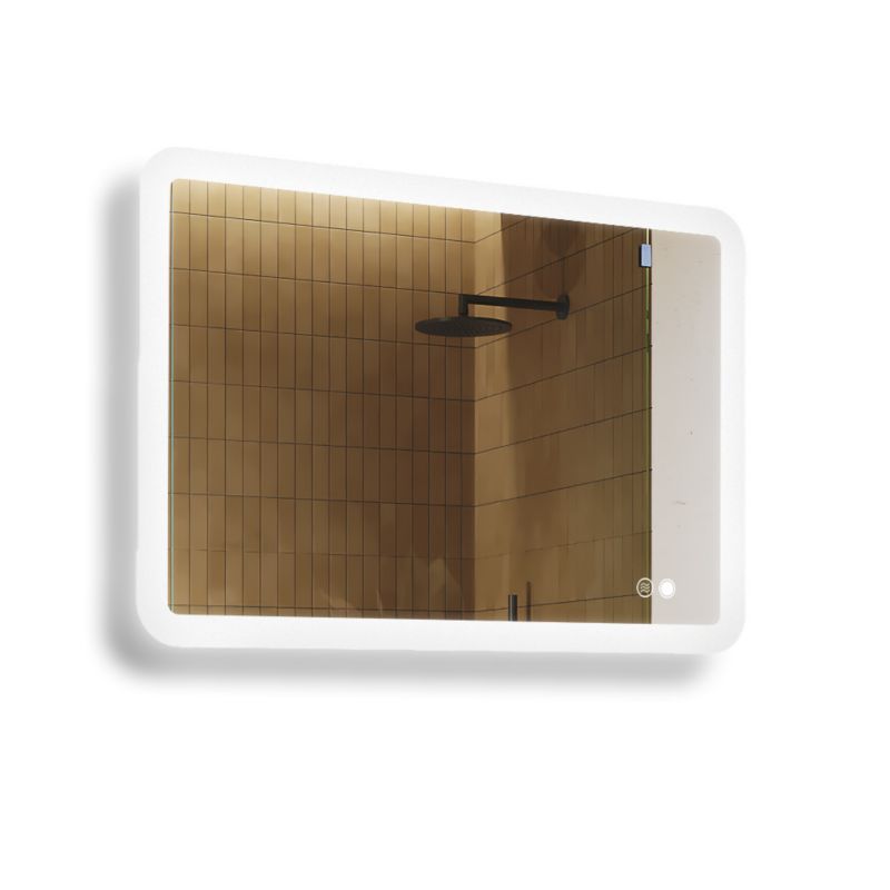 Lustro łazienkowe Artforma 100x70cm zaokrąglone LED Dual włącznik mata grzewcza ZOA141 1szt.