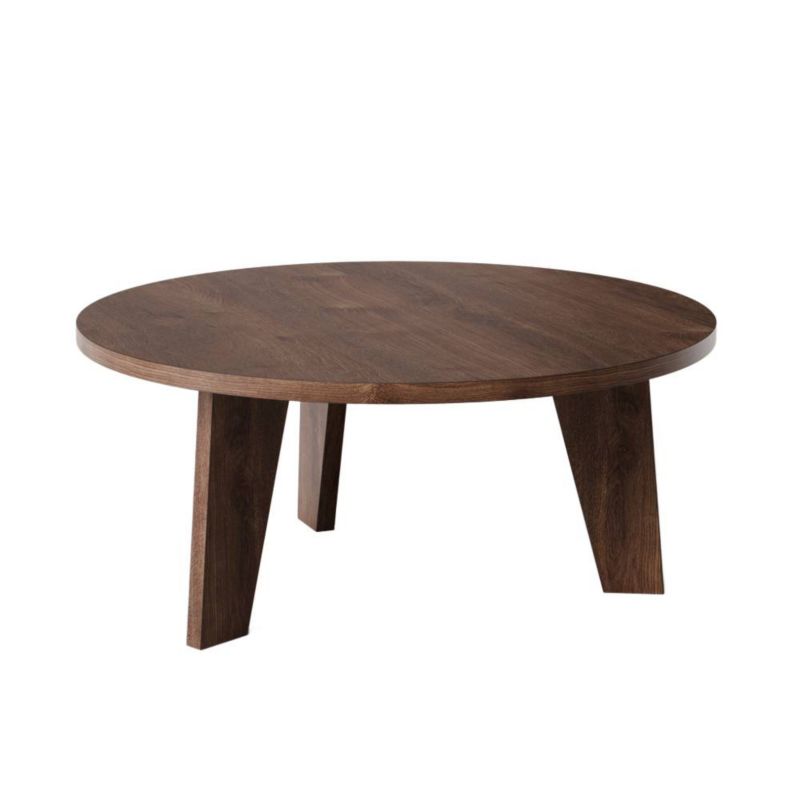 Stolik kawowy KOLM okrągły fi 90 cm ELLA Dąb Czekoladowy 1szt.