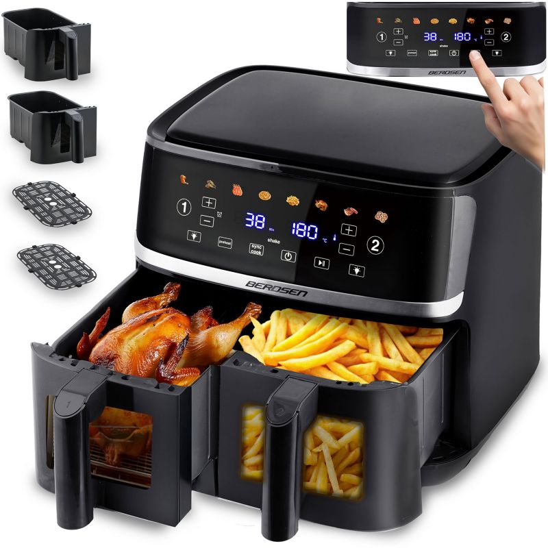 Frytkownica beztłuszczowa Berdsen 10,2l Air Fryer 1700W duża 1 szt.